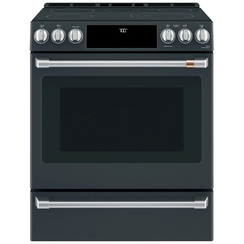 Cafe  30" Electric Range Matte Black  CCES700P3MD1